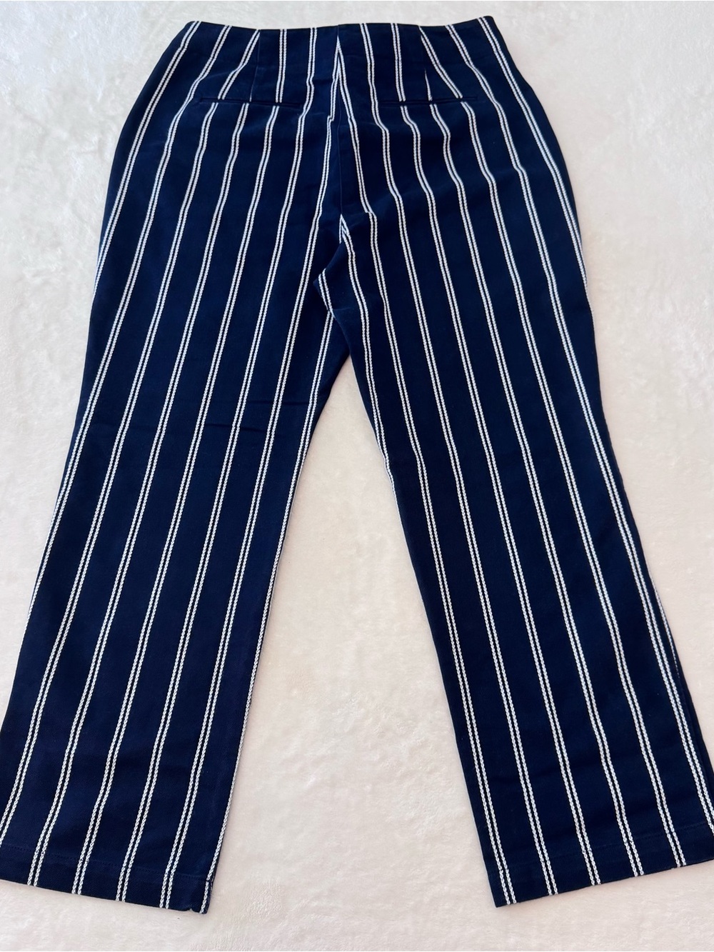J. Crew Navy Blue Vertical Stripe Joggers